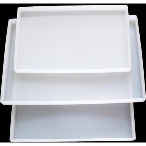 Super Big rectangle Square Coaster Silicone Mold Large Fluid Arts Coaster Making Epoxy Resin mold Crafts Make Your Own Coaster