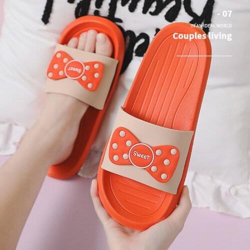 Slippers Womens Non-slip Bath Slippers Cartoon Cute In The Bathroom Shoes Woman House Slippers Home Shoes Women Slippers