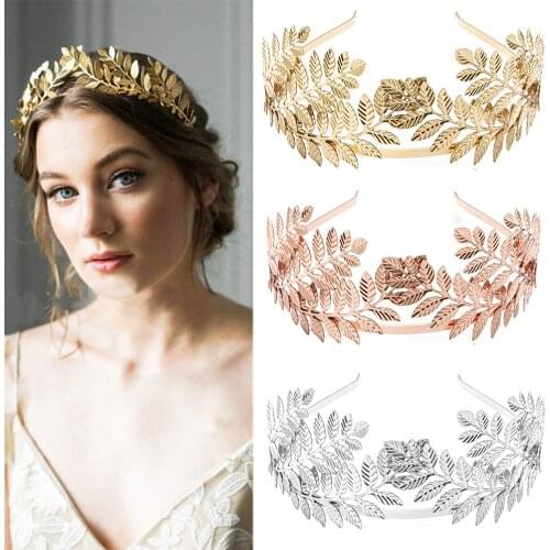 2019 New Bride Crown Alloy Leaves Shape Bride Bridesmaid Tiara Wedding Headband Hair Comb Hair Clips Hair Accessories