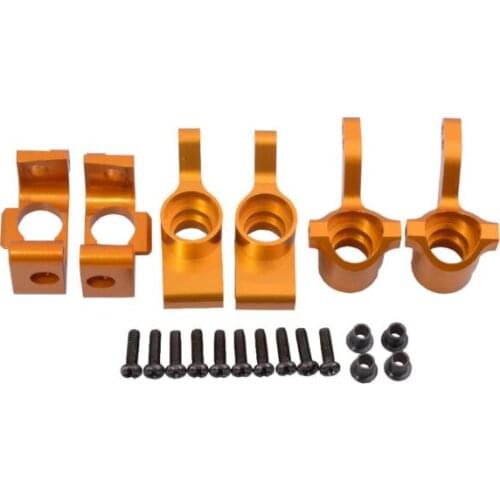 RC Yellow Alum Steering F/R Hub Carrier (L/R) For WR8 Flux HPI Bullet 3.0 ST/MT