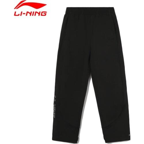 Li-Ning Women The Trend Track Pants Pockets 88% Nylon 12% Spandex Regular Fit Adjustable LiNing Sports Trousers AYKR324