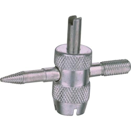 Car Tire Valve Core Repair Wrench 4 in 1 Hardware Tools Valve Core Screwdriver for Air Deflation,Cleaning Thread Multi-function