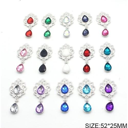 10pcs/Lot 52*25MMSnap Button for Clothing Leave Resin Button for Hair Accessories Decorative Diy Manualidades Sewing for Craft