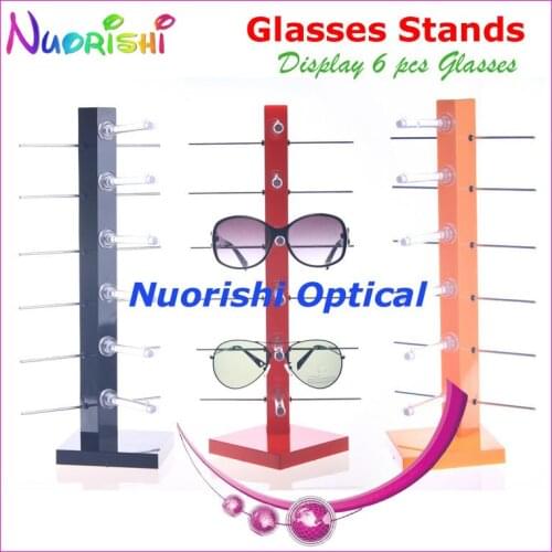 3 Colors Eyeglass Sunglass Eyewear Glasses Store Display Stands Props Shelf Show 6pcs Glasses On Counter CK302-6 Free Shipping
