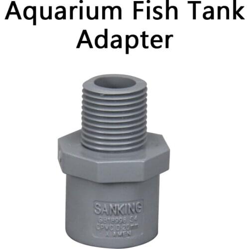 Aquarium Fish Tank Adapter Male Thread CPVC Connector Garden Water Connectors CPVC Pipe Joints 1 Pcs