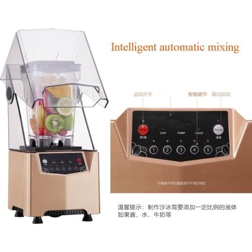 Blender Mixer Fruit Juicer Smoothie Cocktail Bar Ice Crusher slush machine 1000w Commercial Smoothie Machine with slient cover