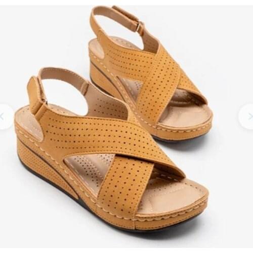 Woman Vintage Wedge Sandals Casual Women Shoes Female Ladies Platform Summer Shoes