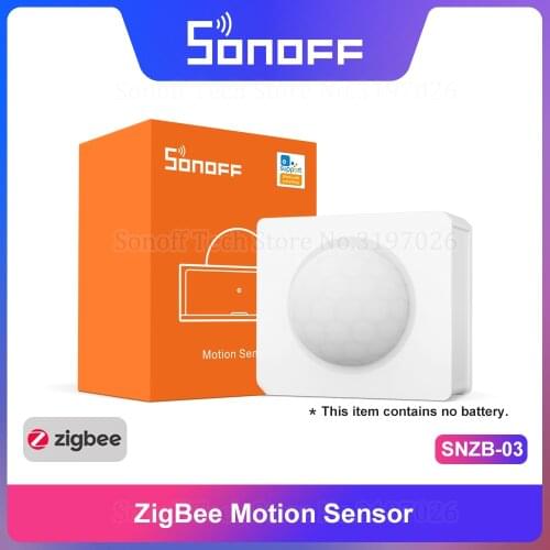 SONOFF Zigbee SNZB-03 - ZigBee Motion Sensor Handy Smart Device Detect Motion Trigger Alarm Work with ZBBridge via eWeLink APP