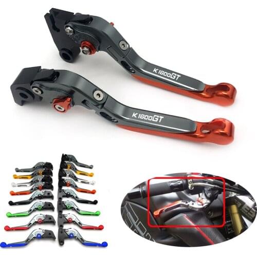 For BMW K1600 GTGTL 2011-2016 CNC Aluminum Adjustable Motorcycle Folding Extendable Clutch Brake Levers Handle Accessories 2012