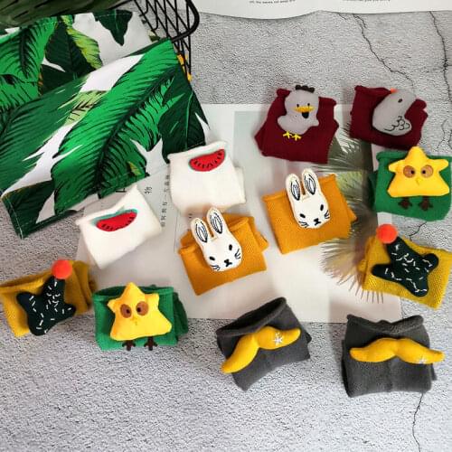 Bow Cotton Socks Calcetines Dibujos Pack Sokken Animal Print Girl Kids Skarpetki Dla Dzieci Boys Baby Children Meias Antislip