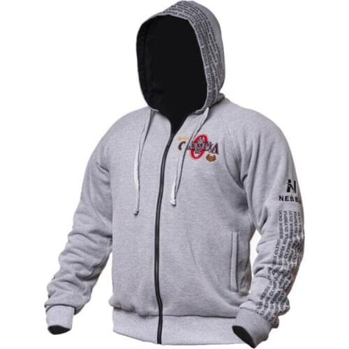 2021 Olympia Mens Gyms Hoodie Fitness Bodybuilding Sweatshirt Mens Fitness Jacket High Quality Cotton Hoodie Clothing