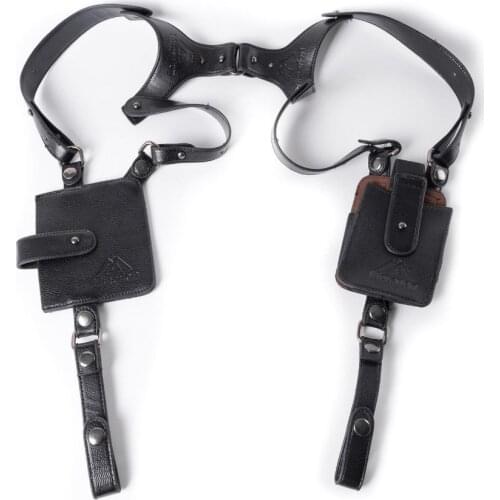 Leather Anti-theft Hidden Underarm Holster Style Shoulder Wallet Phone Bag