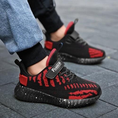 Fashion Kids Casual Shoes Boys Running Sneakers Children Luxury Brand Walking Sport Shoes for Girl Breathable Lace-Up Size 28-39