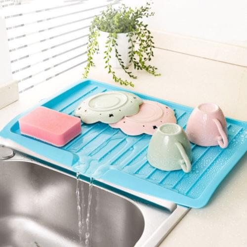 Kitchen Storage Dish Cup Drying Rack Holder Organizer Drainer Dryer Tray Tableware Water Drainning Tool