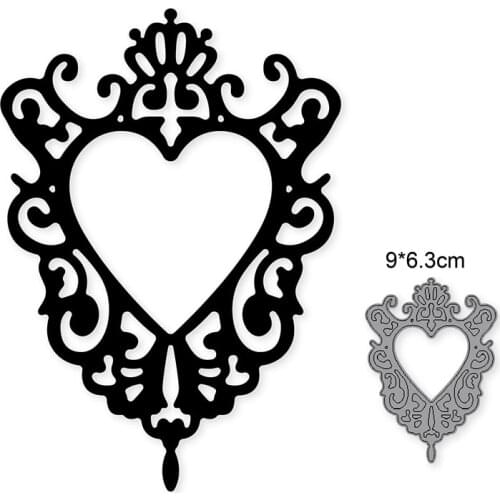 DIY Metal Cutting Dies 2020 Scrapbook heart Mirror album mold stencil templates craft Making Embossing Craft stencil Dies new