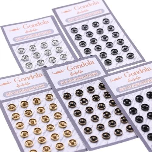10/24Pcs Mini Metal Button Buckle 5mm for DIY Doll Clothes Invisible Snap for 1/6 Handmade Doll Clothing Sewing Accessories