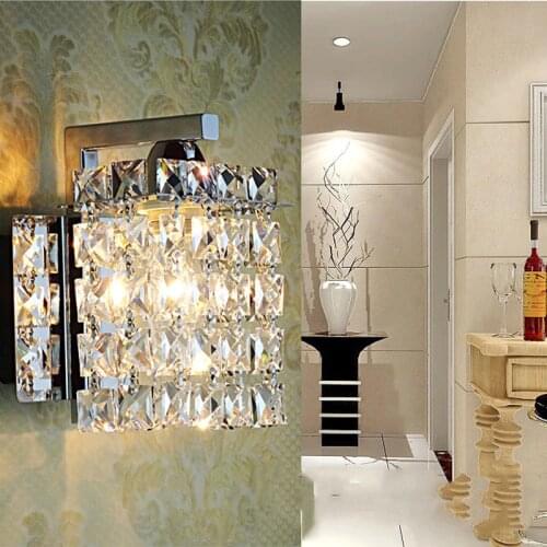 Feimefeiyou led crystal wall lamp Wall lights luminaria home lighting living room modern WALL light lampshade for bathroom