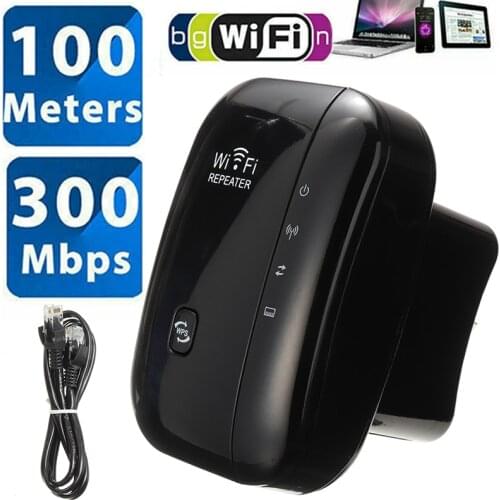 POHIKS 1pc 2.4GHz 300Mbps High Speed Signal Booster Repeater Wi-Fi Range Extender Boosters Router AU Plug For Home Office