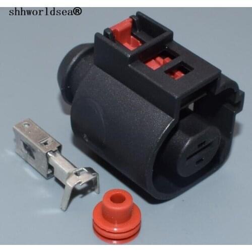 Worldgolden 1pin 6.3mm for Audi A6 A6L engine starter connector motor plug auto waterproof connector 1K0 973 751