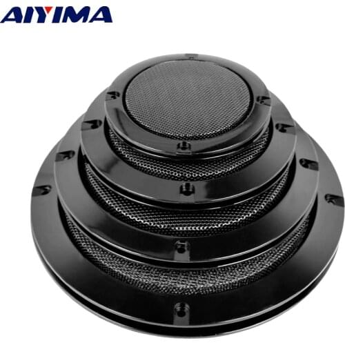 AIYIMA 2Pcs Audio Speakers Protective Cover 3/4/5/6.5 Inch Protective Mesh Net Grille DIY For Car Speaker Cover