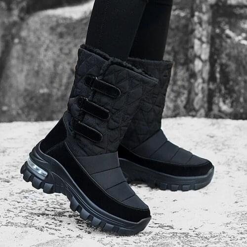 Women Boots Non-slip Waterproof Winter Snow Boots Women Platform Winter Shoes with Thick Fur Botas Mujer Thigh High Boots