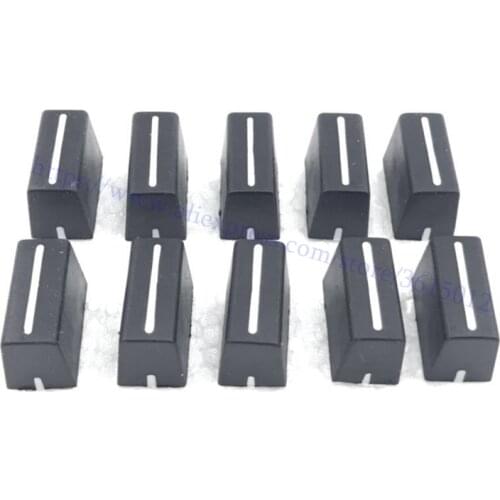 10pcs/lot New Channel Crossfader Fader Knob Cap For RANE 56 57 61 62 64 68(Black)