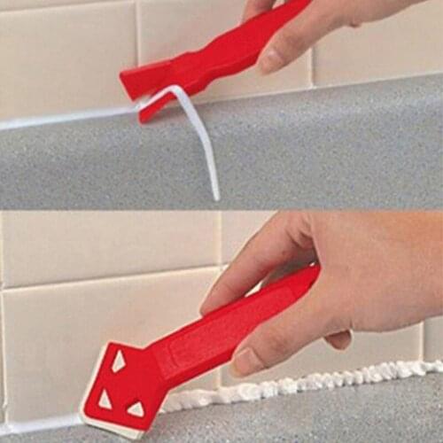 2 Pcs Silicone mini hand scraper Practical Floor Cleaner Tile Cleaner Surface Glue Residual Shovel For tool removing sealant