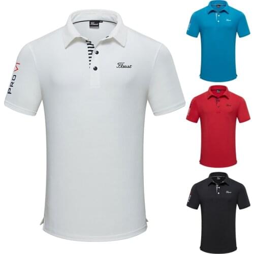 2021 Golf apparel mens short sleeve T-shirt summer speed dry Breathable polo shirt casual sports wear