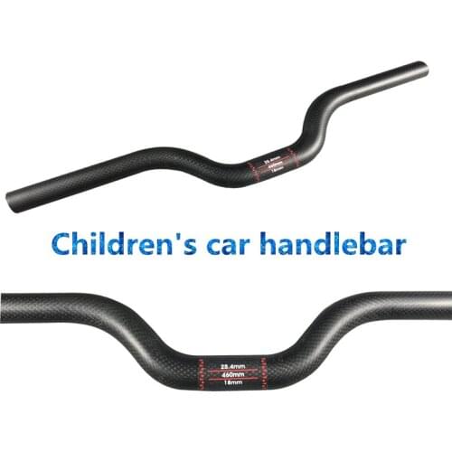 2020 Full Ultralight Sturdy Carbon Fiber Childrens Car Handlebar 25.4 * 440/460/480/500/520/540/560/580/600/620mm Bicycle Parts