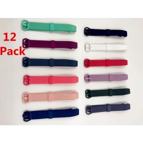 3/4/5/6/12 Pack) Replacement Silicone Rubber Band Strap Wristband Bracelet For Fitbit Alta/ Alta HR Small or Large Size