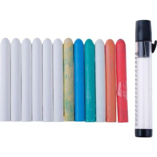6pcs/lot Color White Dustless Chalk Pens For Chalkboard Kitchen Jar Removable 6 Color Water Soluble Chalk Mark Pen Stationery