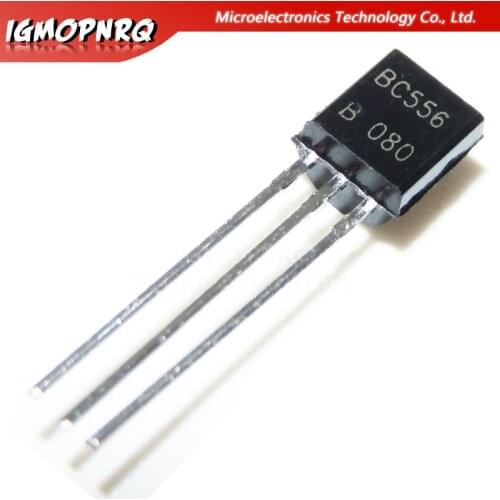 100pcs BC556B BC556 TO-92 Bipolar Transistors - BJT PNP -65V -100mA HFE/450 new original