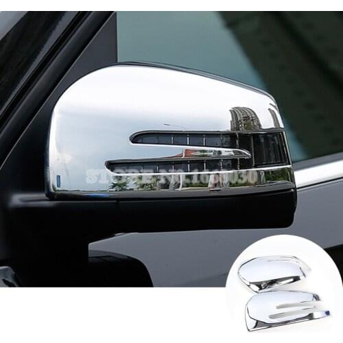 ABS Side Rearview Mirror Trim Cover 2pcs For Benz ML W166 2012-2015 GL X166 2013-2015 Car accesories interior Car Trim