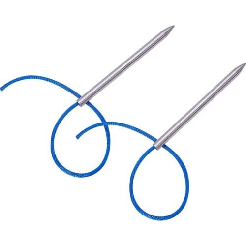 2pcs 550 Paracord Bracelet Lacing Weaving Needles Stainless steel FID Length 7.8CM Suitable For Leather Lace Woven Stitching