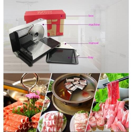Household Electric Meat Slicer Meat Grinder Mini Slicing Cutter for Mutton Beef FS-989