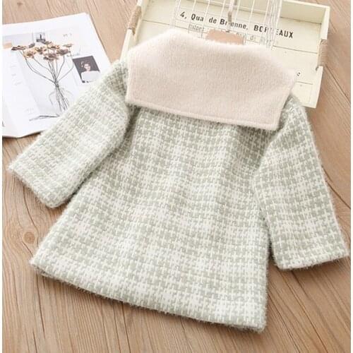 Childrens coat and girls cotton blouse are fashionable in Korean version