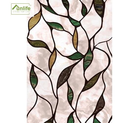 Funlife® Shell Texture Static Cling Films Glass Membrane Home Window Glass Stickers Bathroom Decor Window Stickers Door Decals