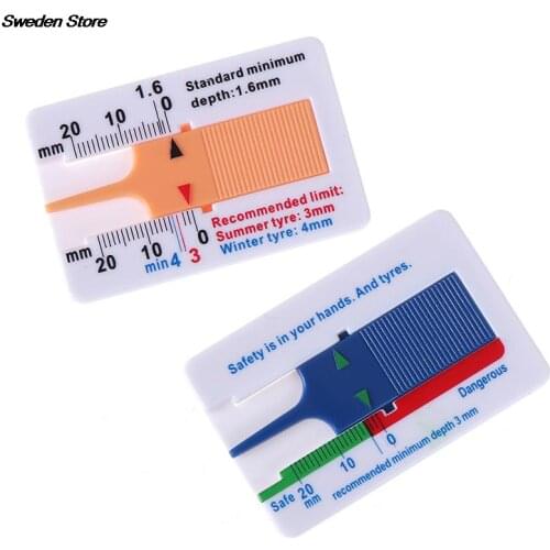 New Depth Gauge Car Tyre Tire Tread Depth Gauge Meter Measurer Tool 0-20mm HOT