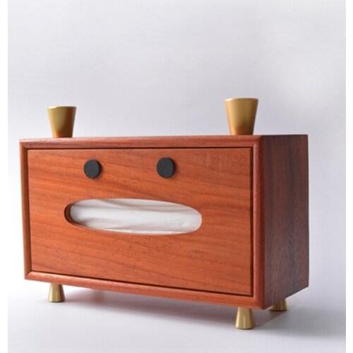 Tissue Box Household Solid Wood Tissue Box Bathroom Toilet Tissue Storage Box Home Decoration Storage Ornaments Give Gifts