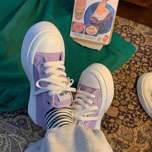 Sneakers Women Platform Sport Shoes Korean Spring Casual Basket Flat Tennis Athletic Canvas Trainers Anime Kawaii Zapatos Mujer