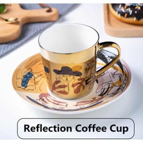Hot!!! New Arrival Creative mirror reflection cup Coffee mugs Breakfast Milk water bottle Friend Birthday Christmas Best Gift