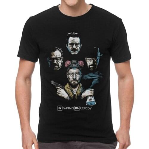 Male Cool Breaking Bad T-Shirt Streetwear Heisenberg Walter White Tshirt Short Sleeve Unique T Shirts Cotton Tee Tops Merch