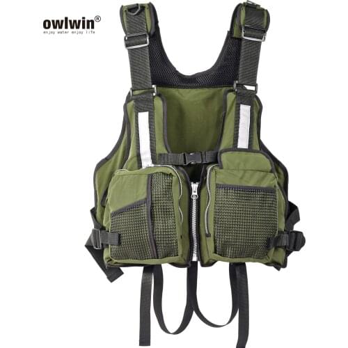 Nylon Rescue Jacket Adult Swimming Life Vest Outdoor Buoyancy First Aid Kayak Fishing Life Jacket Vest for Drifting Boating