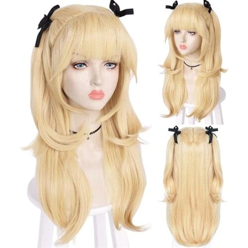 HAIRJOY Synthetic Hair Blonde Cosplay Wig Long Wavy Wigs