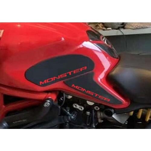 FOR DUCATI monster 821 1200 2014-2019 797 2017-2019 Motorcycle Tank Traction Pad Side Gas Knee Grip Protector Anti slip sticker