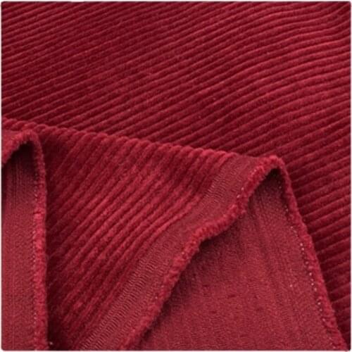 Width 59'' High Grade Solid Color Non Elastic Stripe Corduroy Fabric By The Yard For Suit Pants Coat Skirt Material