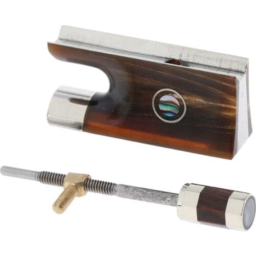 Violin Ox Horn Wood Bow Frog Mounting Screw Set for Violin Fiddle Bow Replacement Parts