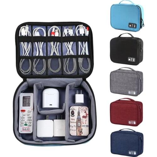 Waterproof Charger USB Digital Digital Bag Wires Cable Travel Accessories Power Organizer Portable Electronic Gadget Storage Bag