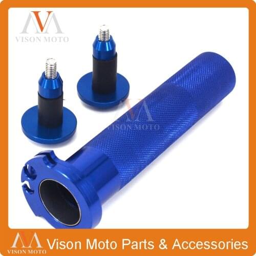 Billet 7/8" 22MM Throttle Clamp Twist Tube & Handlebar Cap Plugs For YAMAHA WR250R WR250X WR 250R 250X 2007 08 09 10-16 2017