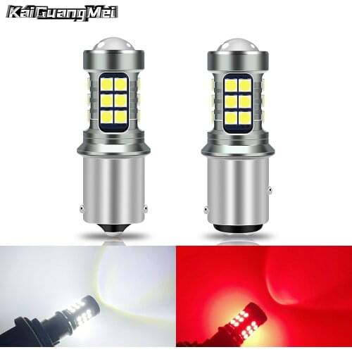 1×Car LED Reversing Lights Tail Lamp Bulbs Constantly Bright Stroboscopic Signal Light 1157 1156 7440 7443 T15 Auto Warning Lamp